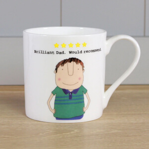 Rosie Made A Thing Brilliant Dad Mug 350ml